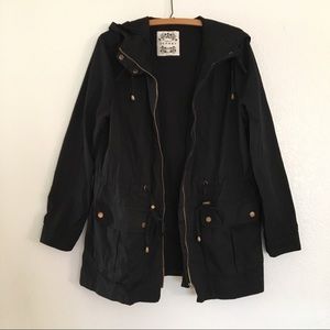 Black Hooded Parka